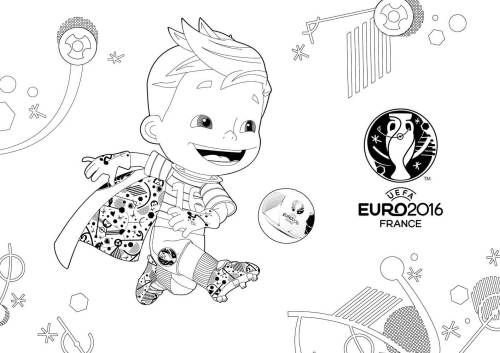 UEFA EuroCup 2016 colouring-book